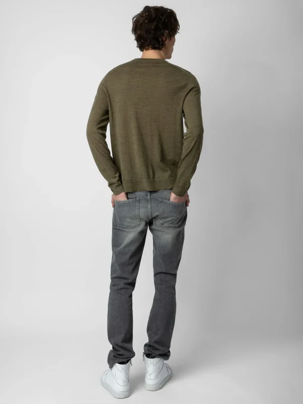 Zadig&Voltaire Kennedy Sweater Used kaki Clearance
