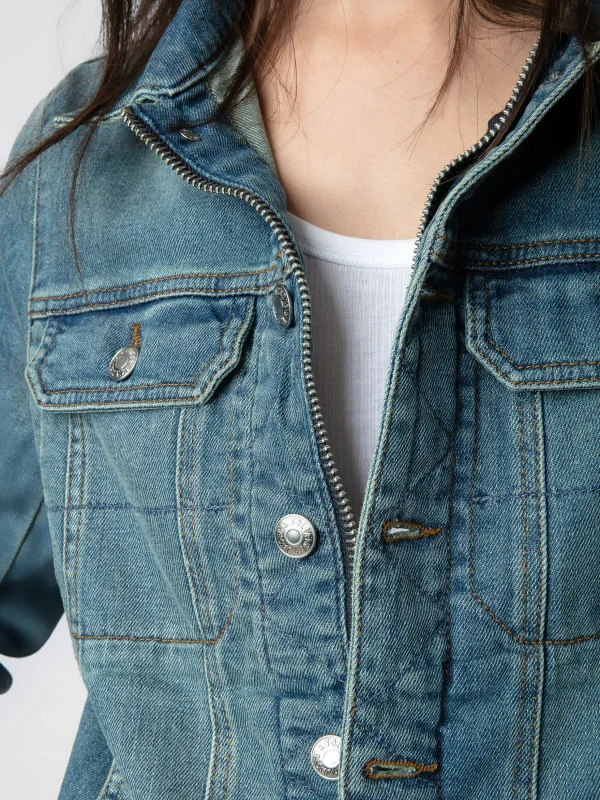 Zadig&Voltaire Kioky Denim Jacket Blue Clearance