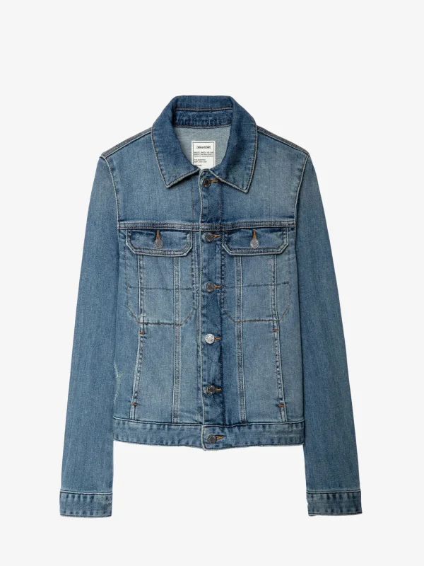 Zadig&Voltaire Kioky Denim Jacket Blue Clearance