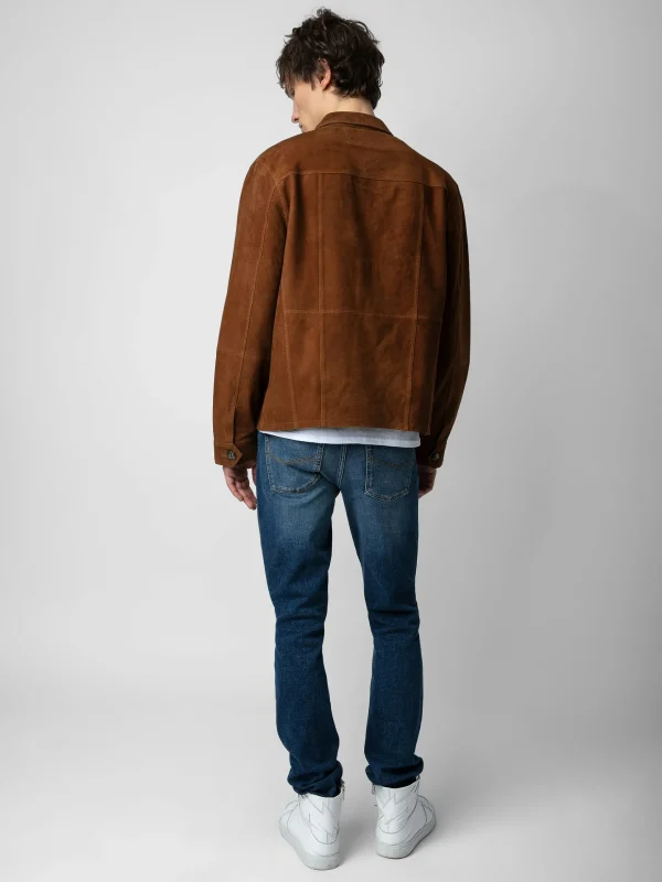 Zadig&Voltaire Kuba Suede Jacket Cognac Fashion