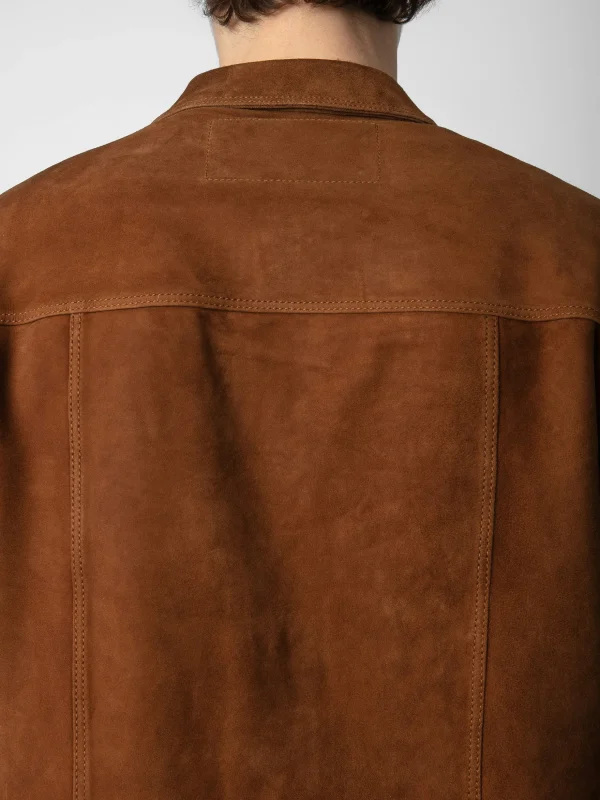 Zadig&Voltaire Kuba Suede Jacket Cognac Fashion
