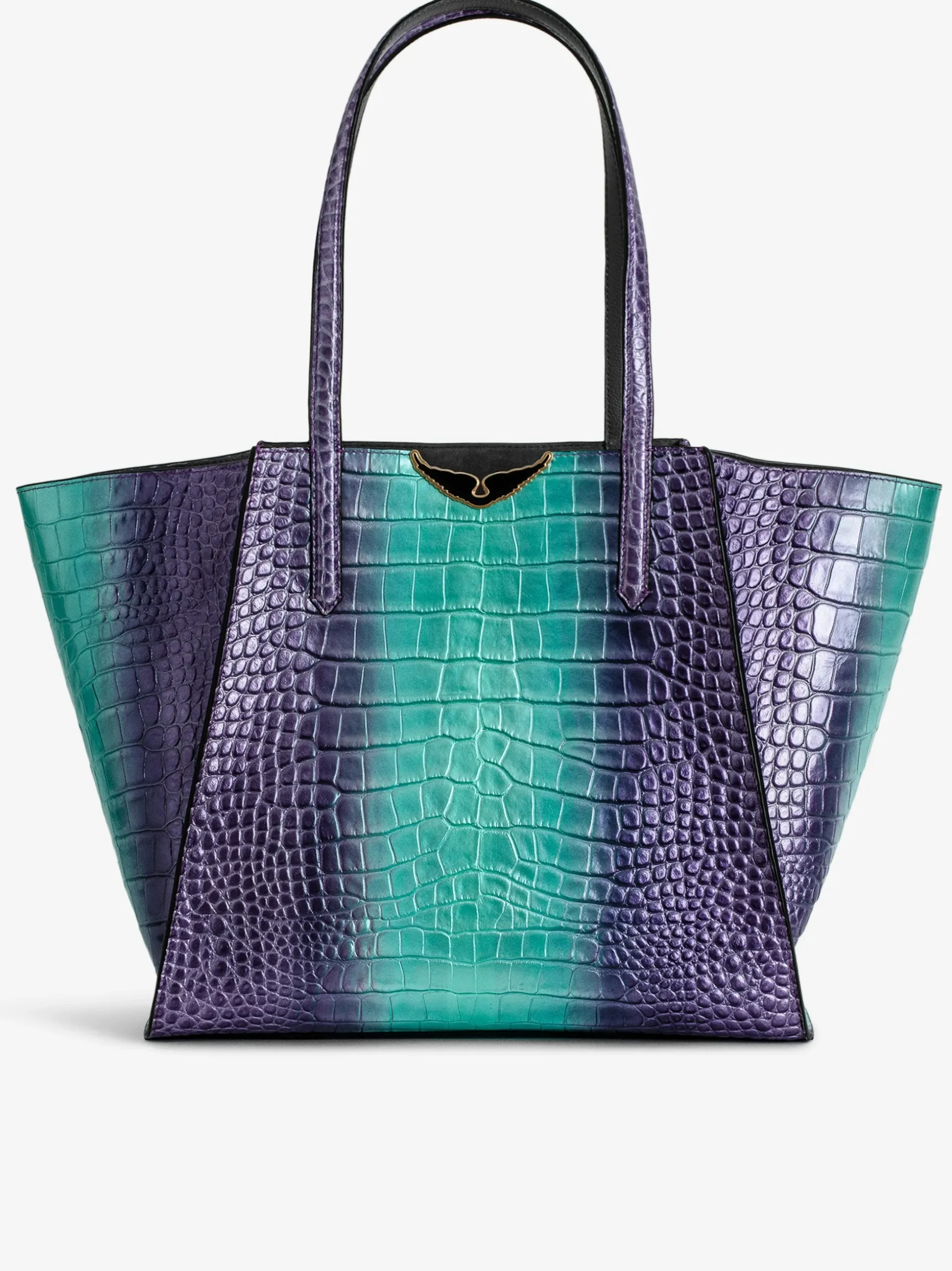 le_borderline_embossed_metallic_bag_0.webp Zadig&Voltaire Le Borderline Embossed Metallic Bag Glow New