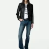 Zadig&Voltaire Liam Leather Jacket Black New