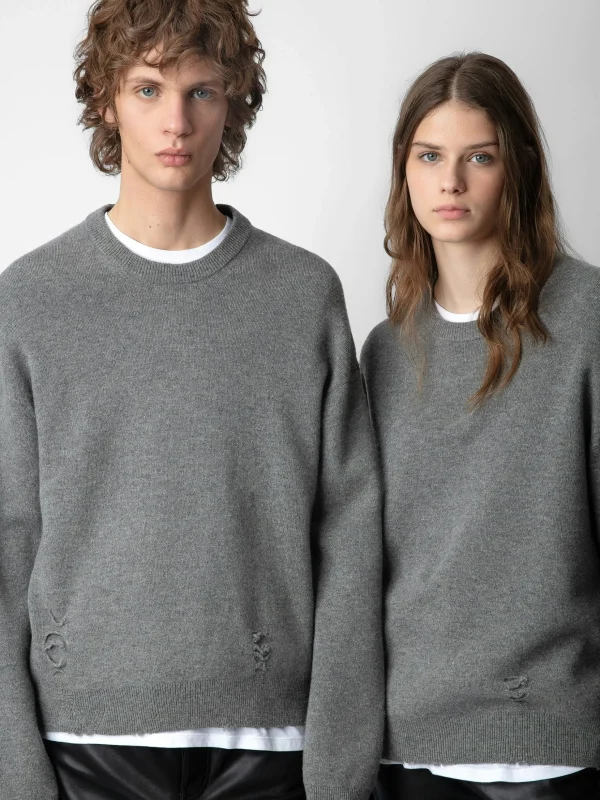 Zadig&Voltaire Marko Sweater Gris moyen Fashion