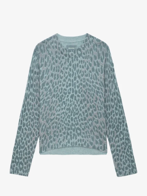 Zadig&Voltaire Markus Leopard Cashmere Sweater Nuage Sale