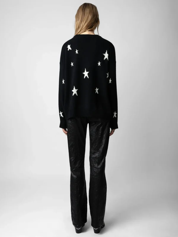 Zadig&Voltaire Markus Stars Cashmere Sweater Black Hot
