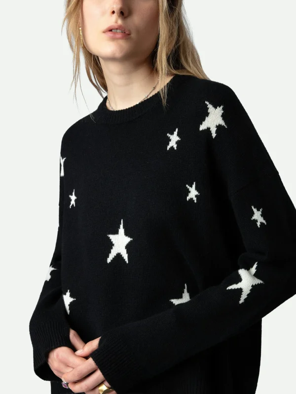 Zadig&Voltaire Markus Stars Cashmere Sweater Black Hot