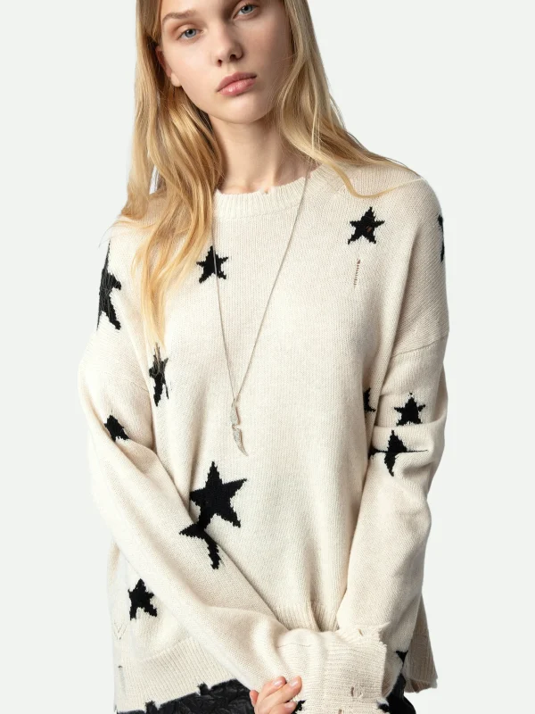 Zadig&Voltaire Markus Stars Cashmere Sweater Sugar Online