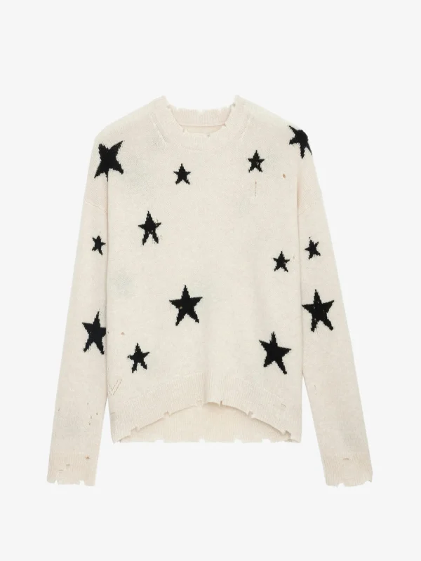 Zadig&Voltaire Markus Stars Cashmere Sweater Sugar Online