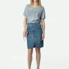 Zadig&Voltaire Marta Concert Diamanté T-shirt Oyster Outlet