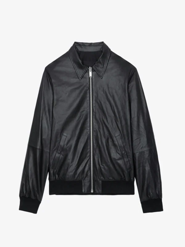 Zadig&Voltaire Mate Leather Jacket Black Best Sale