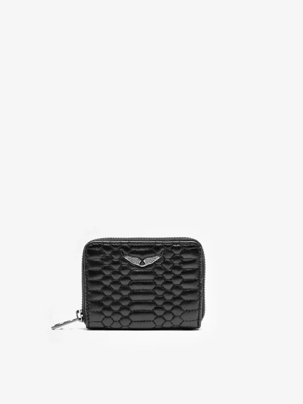 Zadig&Voltaire Mini Zv Matelasse Wallet Black Best