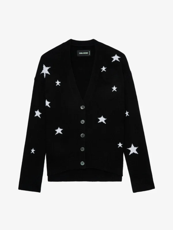 Zadig&Voltaire Mirka Stars Cardigan Cashmere Black Online