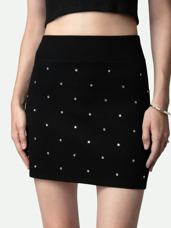 Zadig&Voltaire Mitty Diamanté Skirt Black Sale