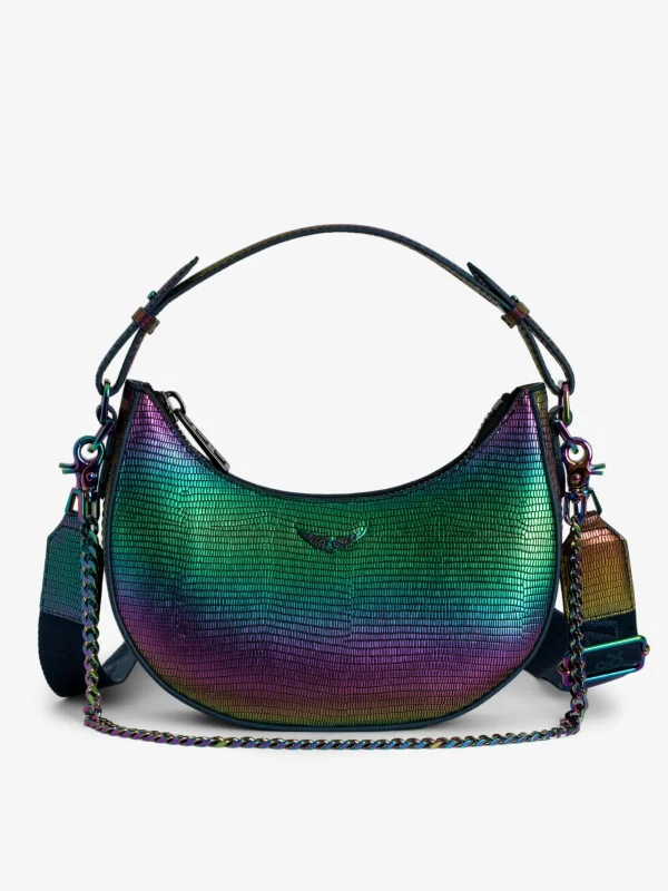 Zadig&Voltaire Moonrock Metallic Embossed Bag Rainbow Outlet