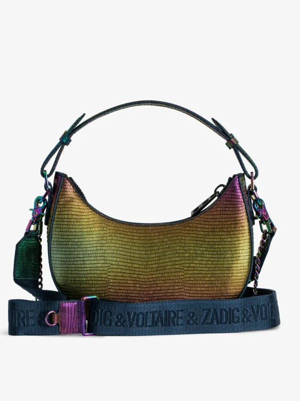 Zadig&Voltaire Moonrock Metallic Embossed Bag Rainbow Outlet