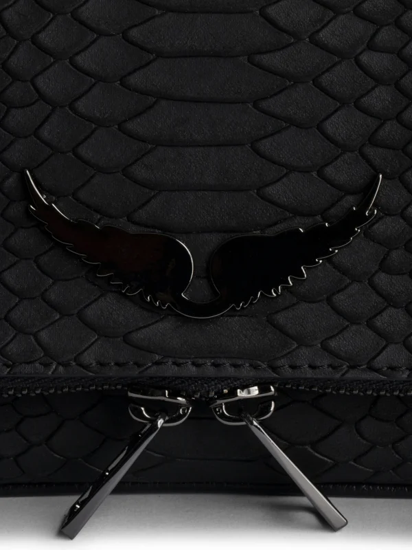 Zadig&Voltaire Nano Soft Savage Rock Clutch Black Best Sale