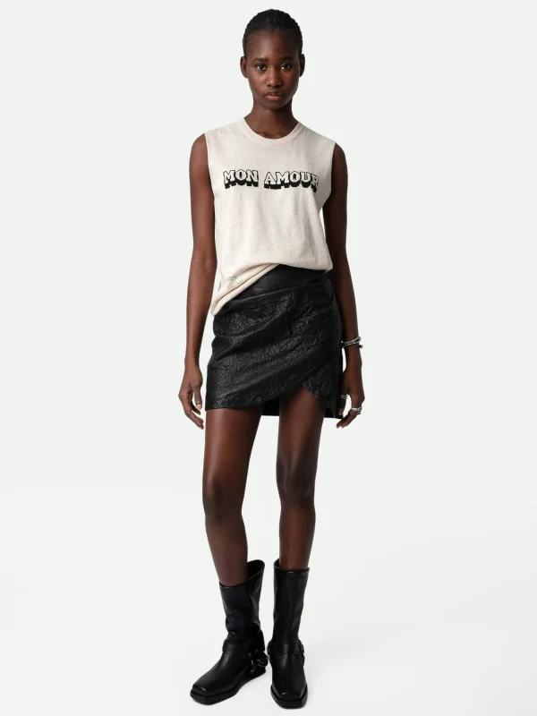 Zadig&Voltaire Nida Mon Amour Top Petale Hot