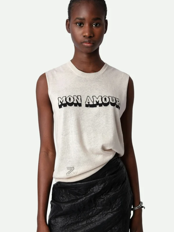 Zadig&Voltaire Nida Mon Amour Top Petale Hot