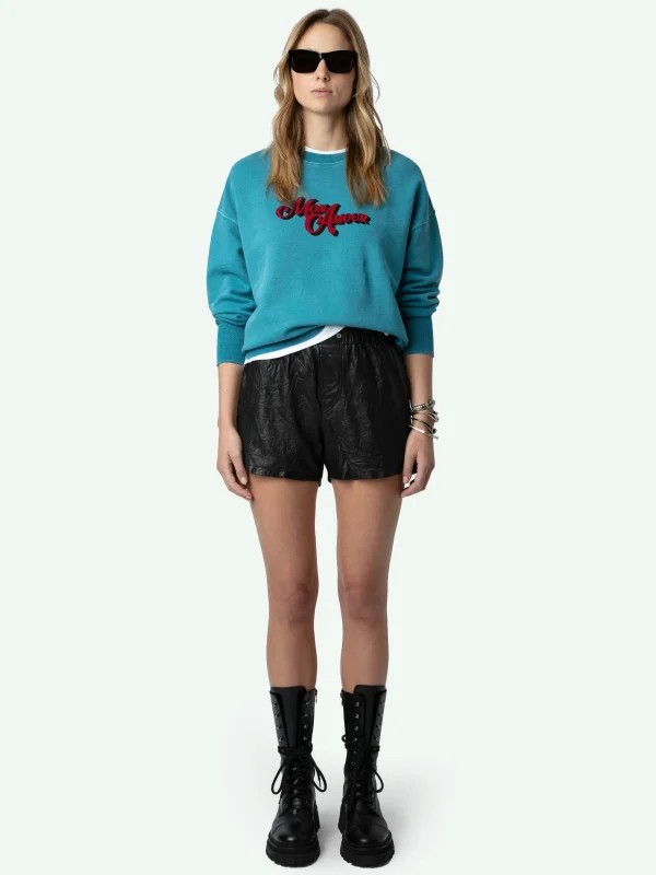 Zadig&Voltaire Oscar Amour Sweatshirt Aqua Cheap