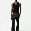 Zadig&Voltaire Pacha Crinkled Leather Pants Black Fashion