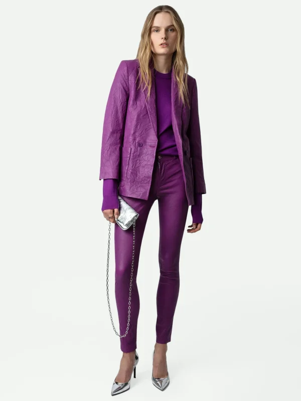 Zadig&Voltaire Phlame Crinkled Leather Pants Goa Sale