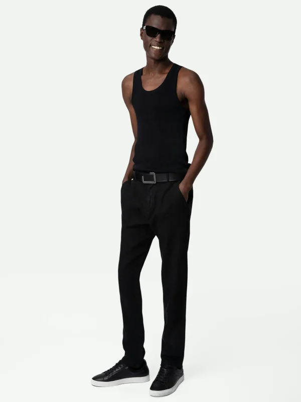 Zadig&Voltaire Pierce Linen Pants Black Best Sale