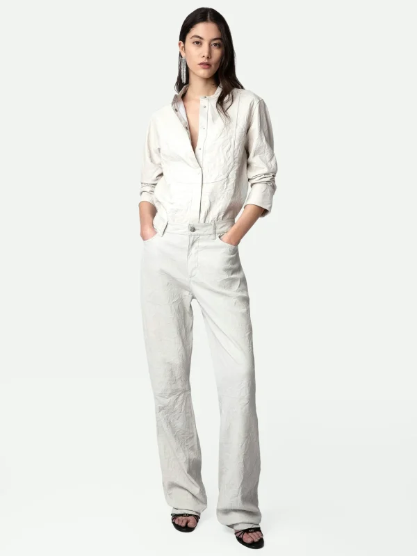Zadig&Voltaire Pistol Crinkled Leather Pants Judo Shop