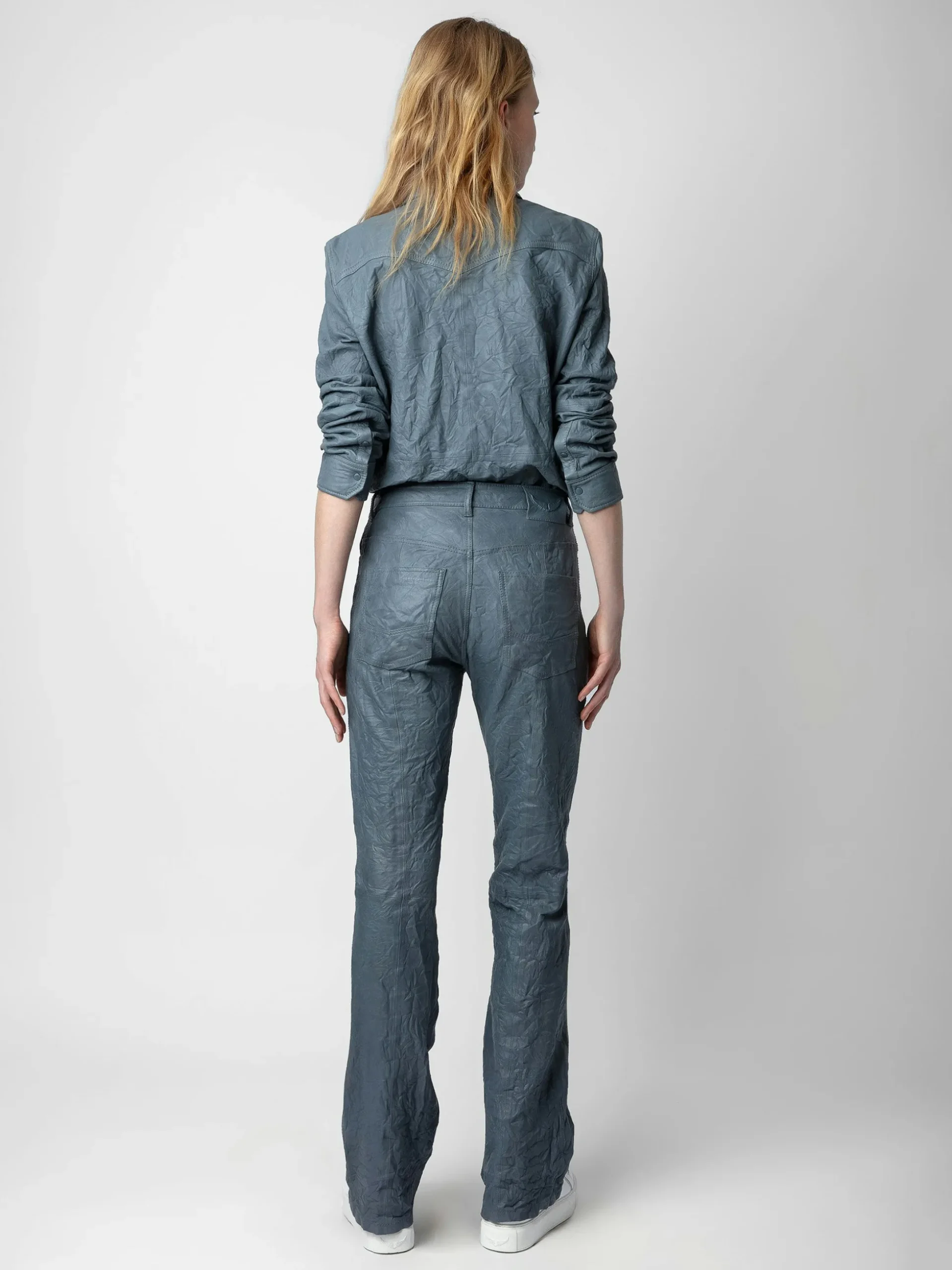 pistol_crinkled_leather_pants_1.webp Zadig&Voltaire Pistol Crinkled Leather Pants Light blue New