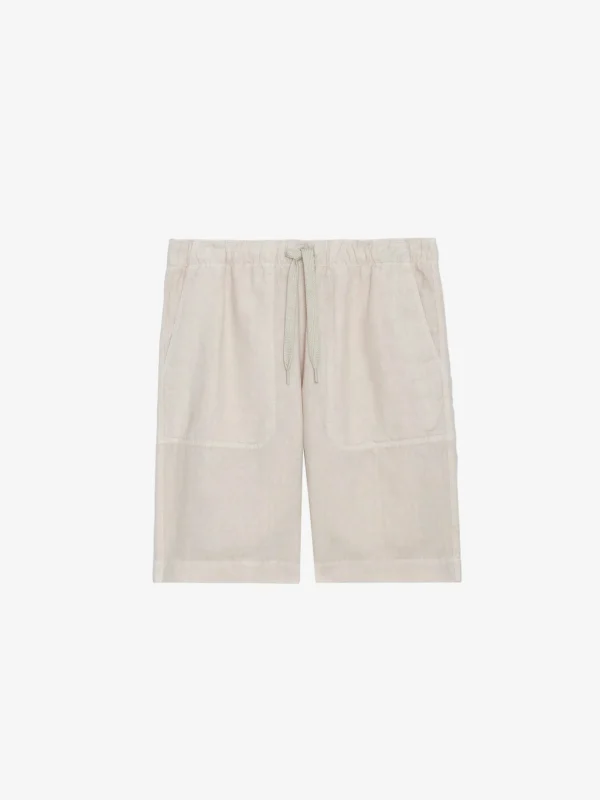 Zadig&Voltaire Pixel Linen Bermuda Shorts Naturel Clearance