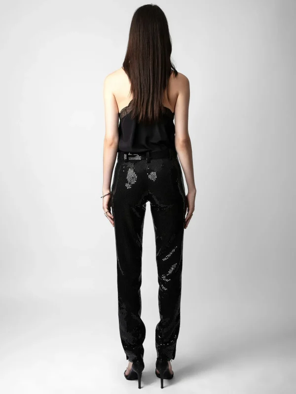 Zadig&Voltaire Prune Sequin Pants Black Store