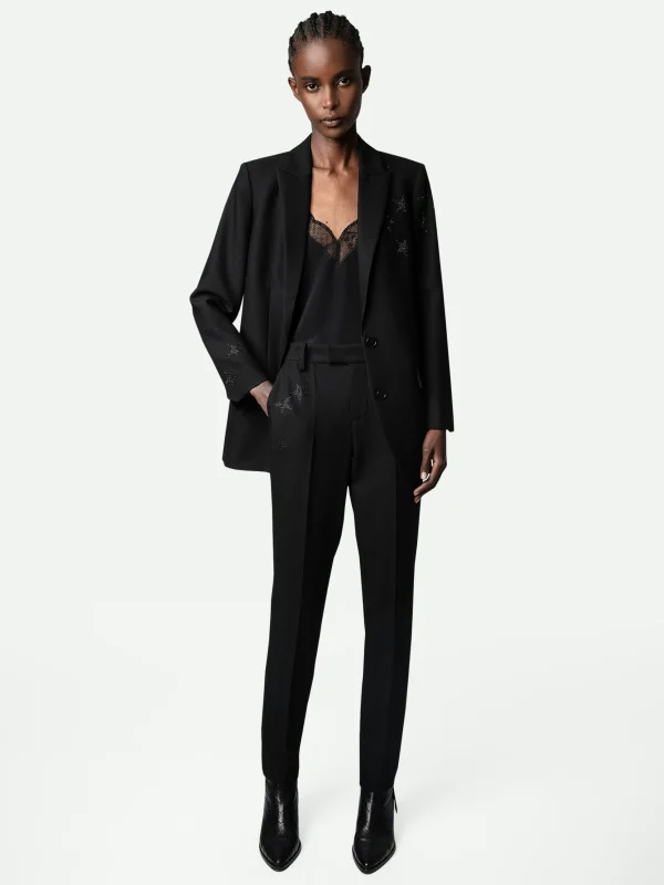 Zadig&Voltaire Prune Strass Star Pants Black Shop