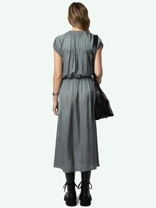 Zadig&Voltaire Randall Satin Dress Iron Flash Sale