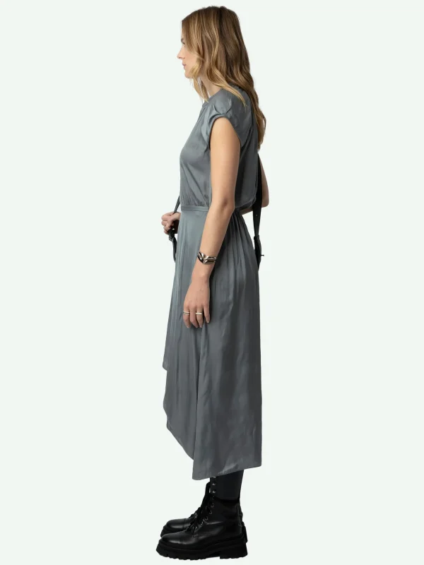 Zadig&Voltaire Randall Satin Dress Iron Flash Sale