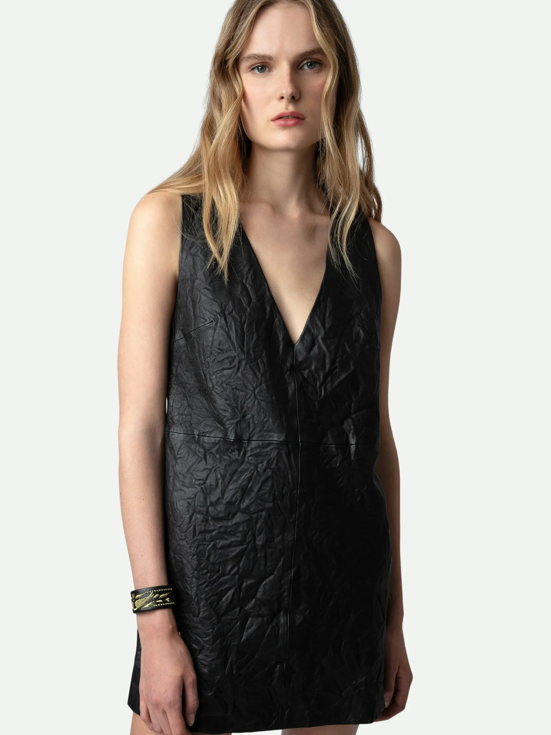rasha_crinkled_leather_dress_3.webp Zadig&Voltaire Rasha Crinkled Leather Dress Black Discount
