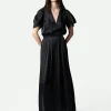 Zadig&Voltaire Reina Satin Dress Black Store