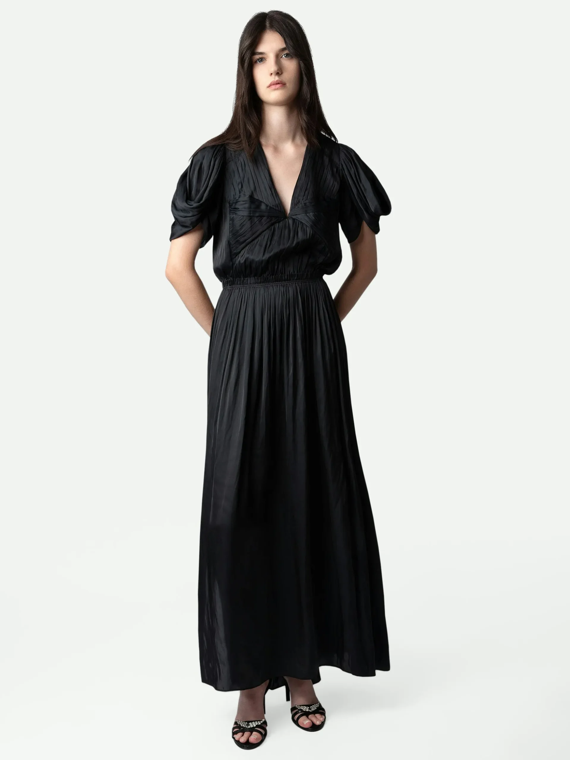 reina_satin_dress_0.webp Zadig&Voltaire Reina Satin Dress Black Store