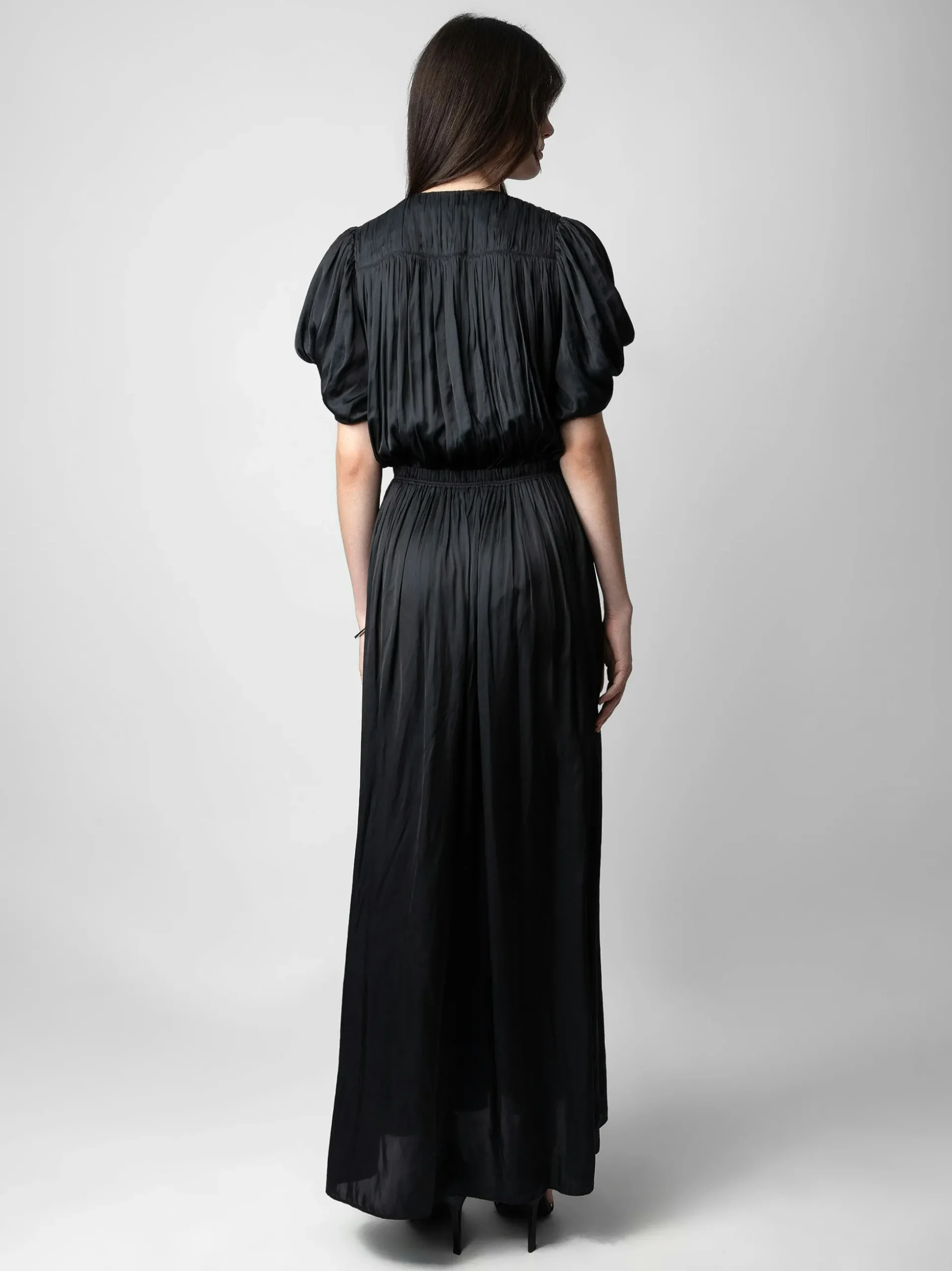 reina_satin_dress_1.webp Zadig&Voltaire Reina Satin Dress Black Store