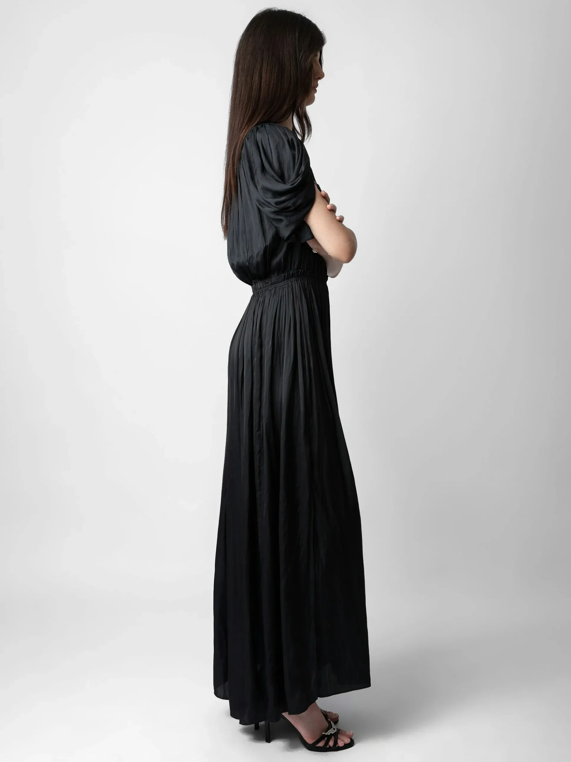 reina_satin_dress_2.webp Zadig&Voltaire Reina Satin Dress Black Store
