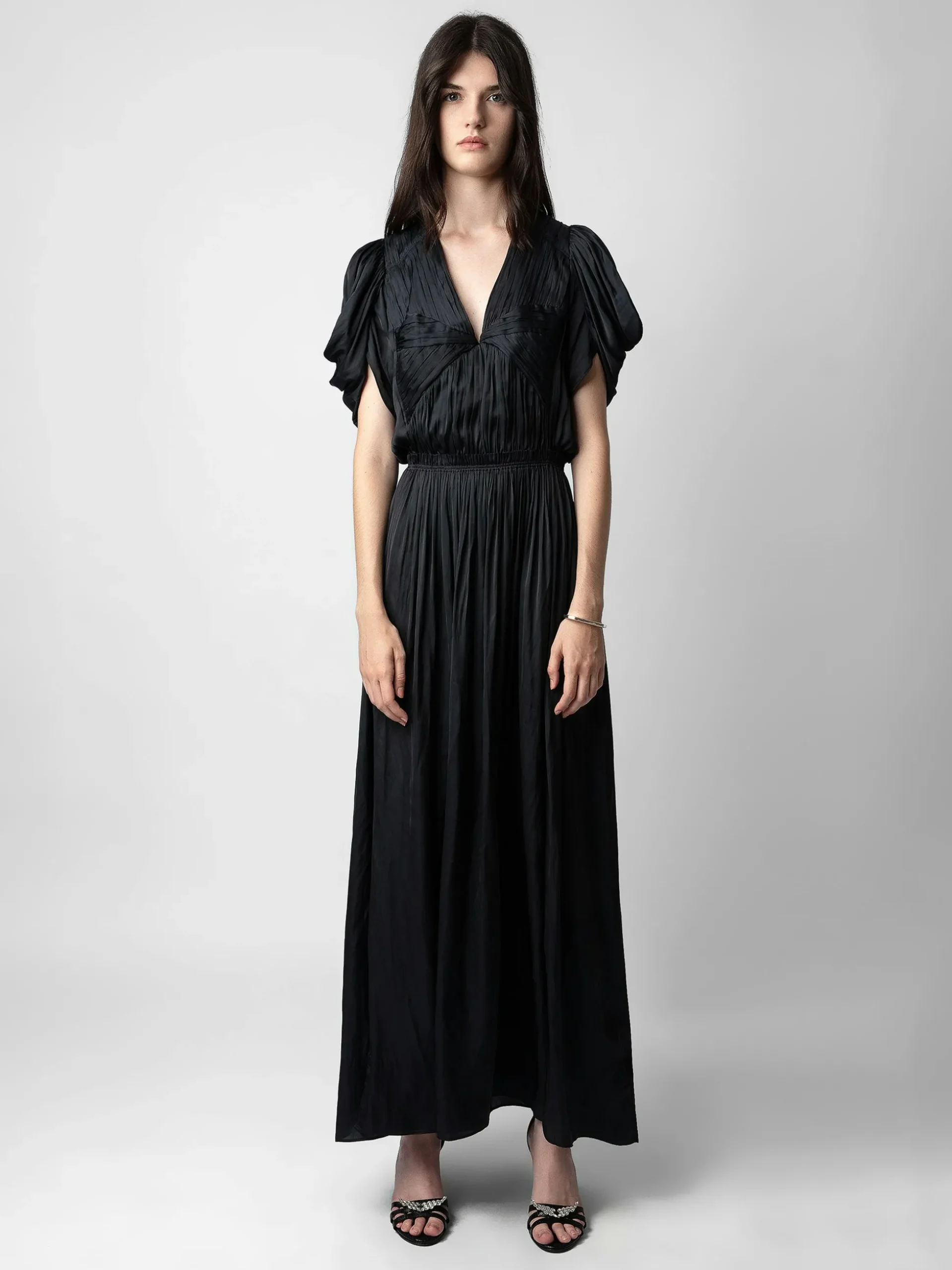 reina_satin_dress_3.webp Zadig&Voltaire Reina Satin Dress Black Store