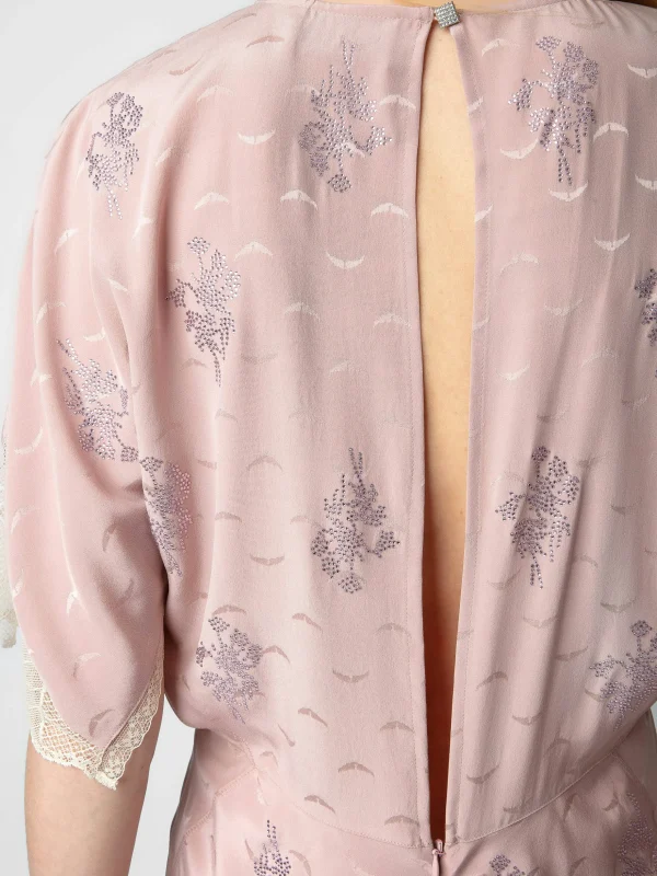 Zadig&Voltaire Rey Silk Jacquard Dress Primrose Best Sale