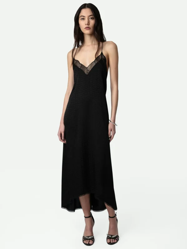 Zadig&Voltaire Risty Jac ZV Silk Dress Black Shop