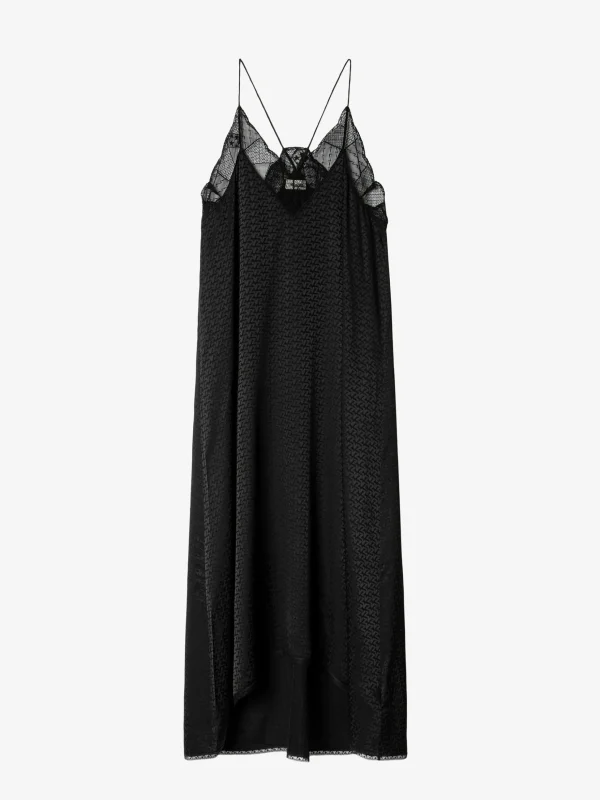 Zadig&Voltaire Risty Jac ZV Silk Dress Black Shop
