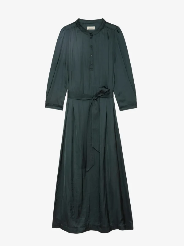 Zadig&Voltaire Ritchil Satin Dress Nori Discount