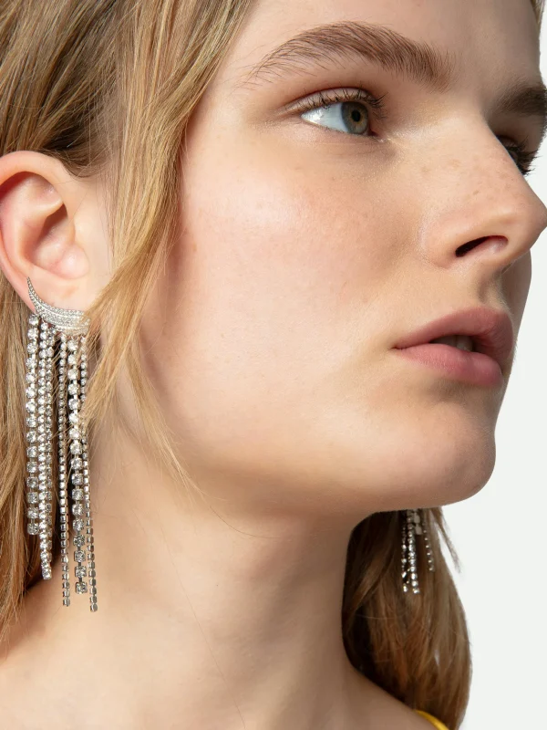 Zadig&Voltaire Rock Color Earrings Shiny silver Best Sale