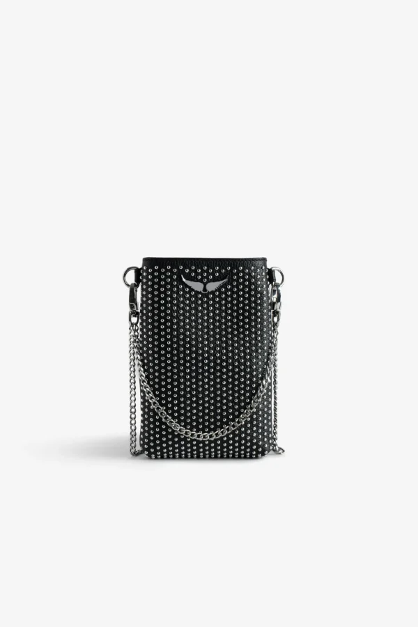 Zadig&Voltaire Rock Dotted Swiss Pouch Clutch Black Online