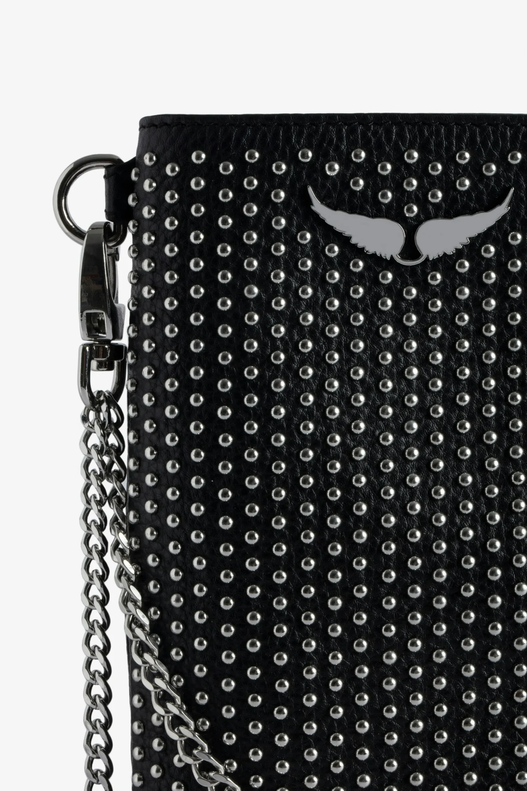 rock_dotted_swiss_pouch_clutch_1.webp Zadig&Voltaire Rock Dotted Swiss Pouch Clutch Black Online