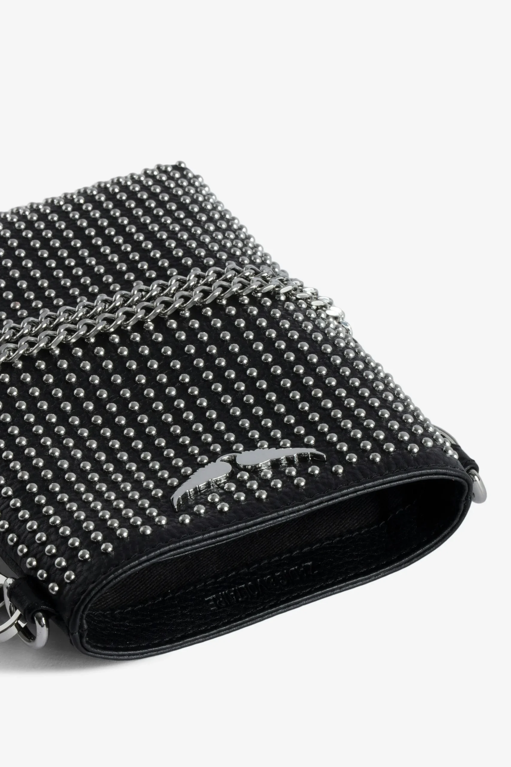 rock_dotted_swiss_pouch_clutch_2.webp Zadig&Voltaire Rock Dotted Swiss Pouch Clutch Black Online