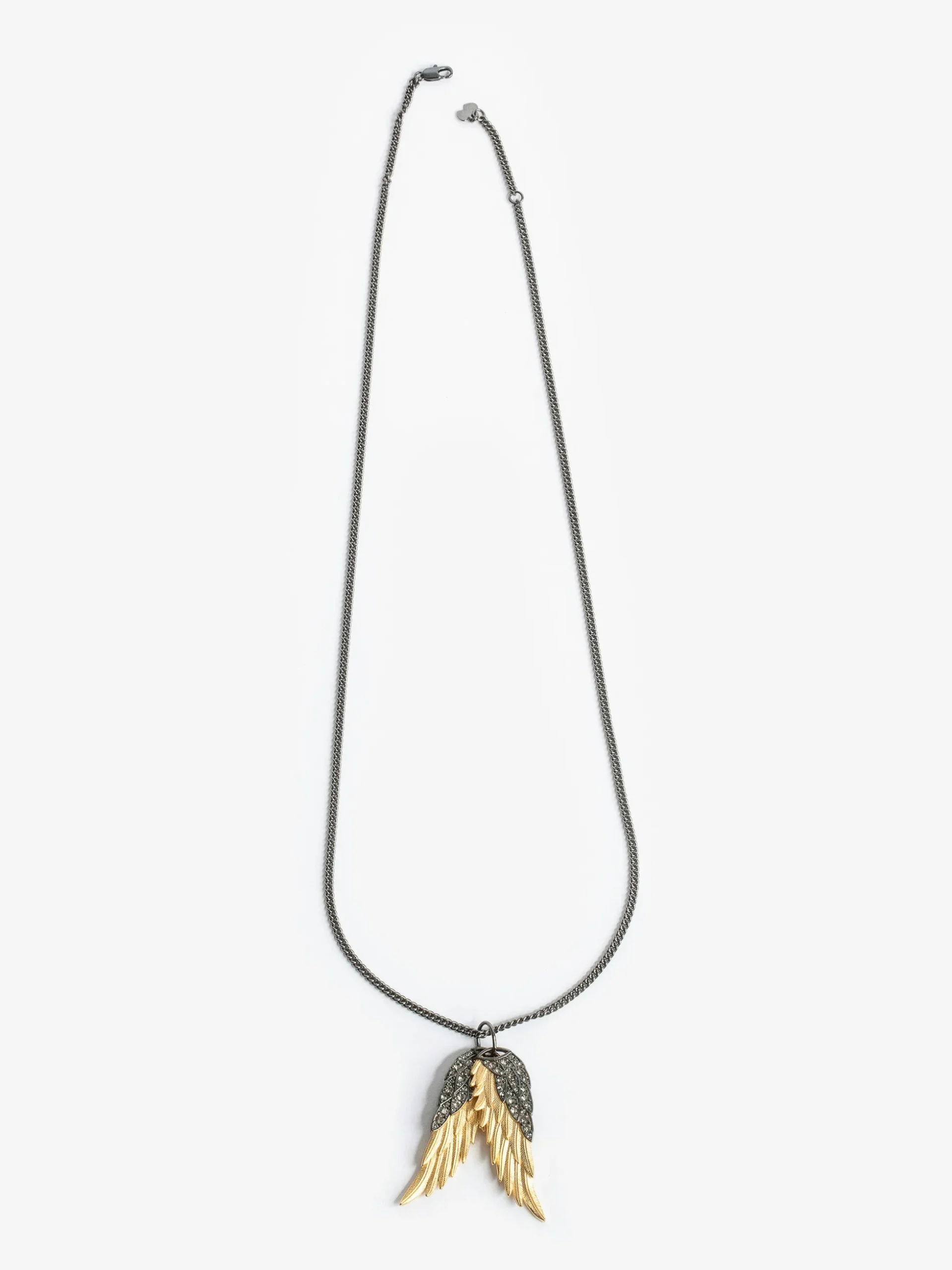 rock_feather_pendant_necklace_2.webp Zadig&Voltaire Rock Feather Pendant Necklace Old gold Best Sale