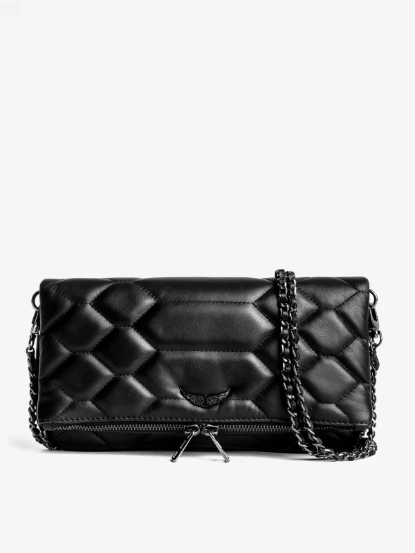 Zadig&Voltaire Rock Mat XL Scale Clutch Black Flash Sale